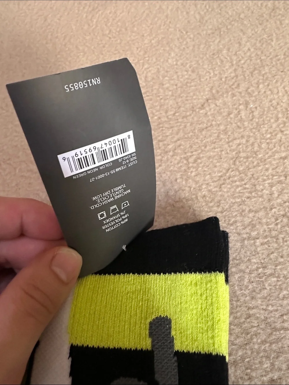 Fort Troff F*** Me Yellow and Black Graphic Socks
